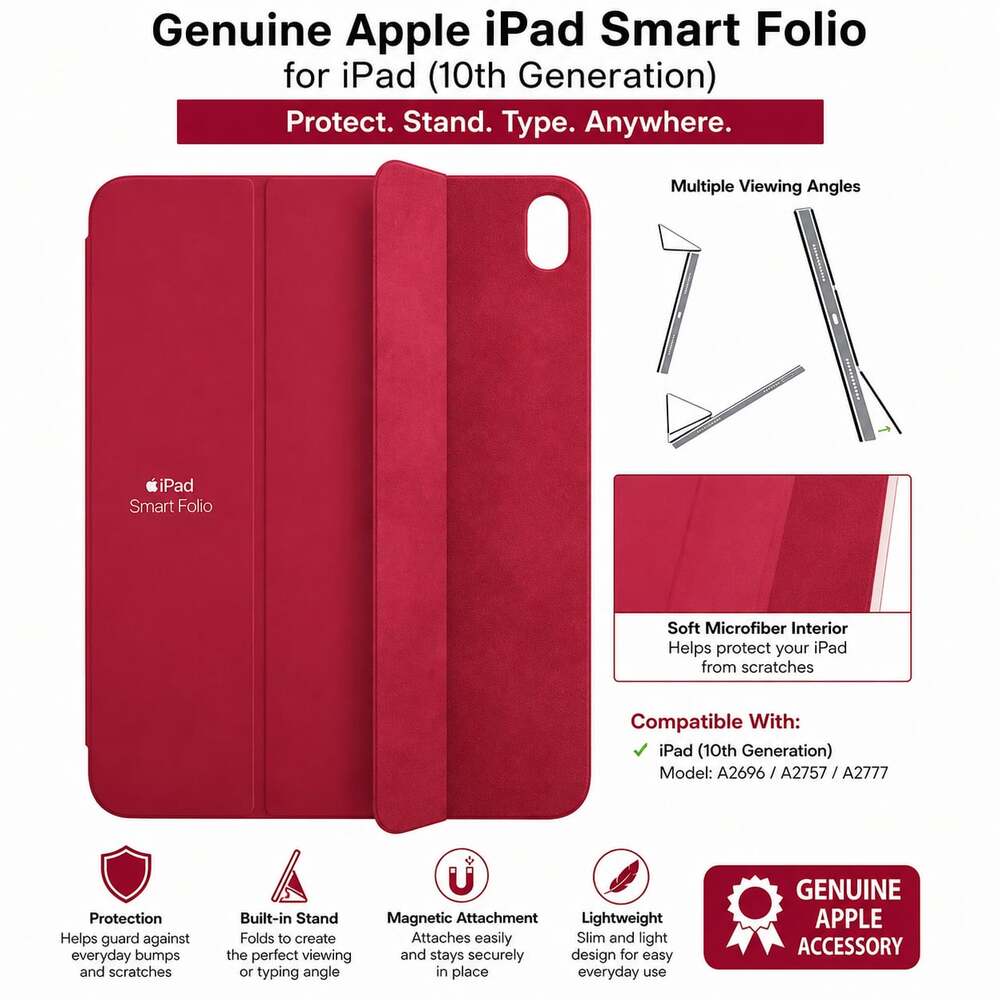NEW Apple Smart Folio for iPad (10th Generation) - Watermelon
